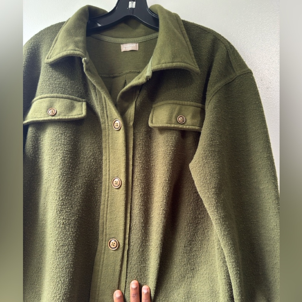 Summer & Rose Oversized Tucson Shirt Jacket Sz S/M - Picture 6 of 12